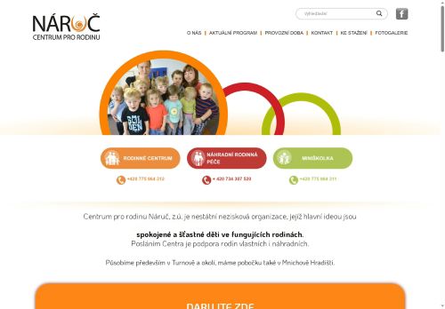 Zobrazit webové stránky Centrum pro rodinu Náruč