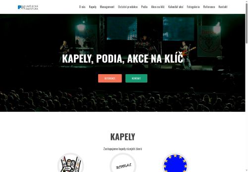 Zobrazit webové stránky Umělecká agentura Petr Klér