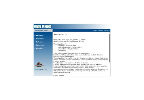 Zobrazit webové stránky SYSCO, s.r.o.