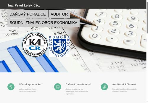Zobrazit webové stránky Ing. Pavel Lelek, CSc. - daňový poradce, auditor, soudní znalec obor ekonomika