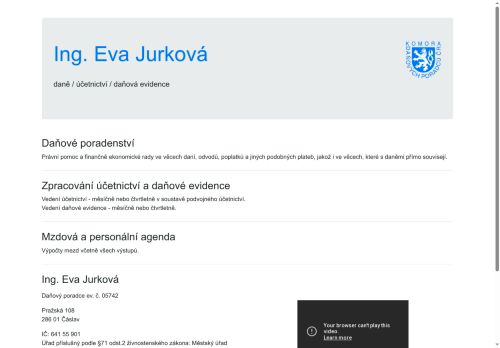 Zobrazit webové stránky Ing. Eva Jurková