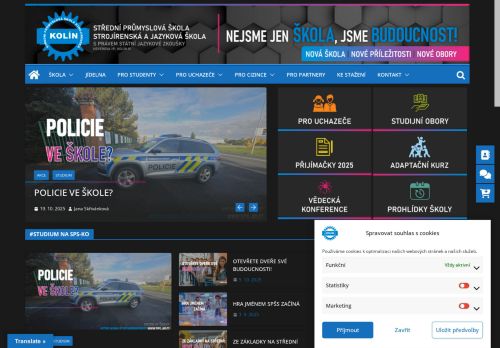 Zobrazit webové stránky Střední průmyslová škola strojírenská a Jazyková škola s právem státní jazykové zkoušky