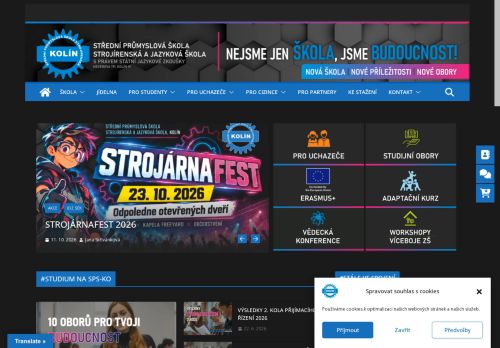 Zobrazit webové stránky Střední průmyslová škola strojírenská a Jazyková škola s právem státní jazykové zkoušky