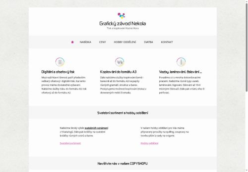 Zobrazit webové stránky Grafický závod Nekola