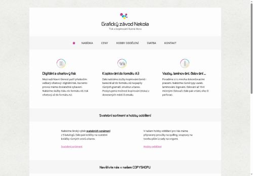 Zobrazit webové stránky Grafický závod Nekola