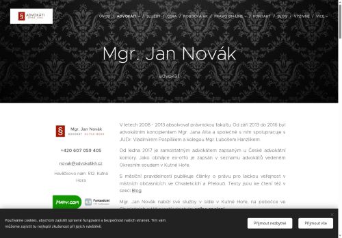 Zobrazit webové stránky Mgr. Jan Novák