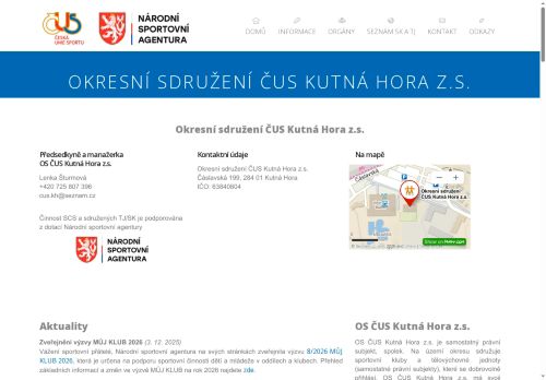 Zobrazit webové stránky Okresní sdružení ČUS Kutná Hora z.s.