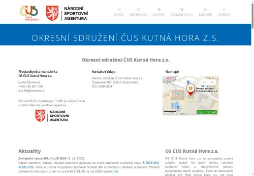 Zobrazit webové stránky Okresní sdružení ČUS Kutná Hora z.s.