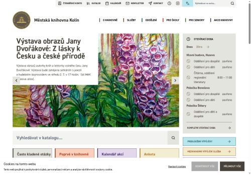 Zobrazit webové stránky Městská knihovna Kolín