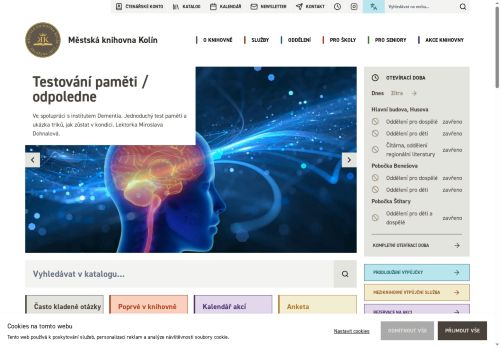 Zobrazit webové stránky Městská knihovna Kolín