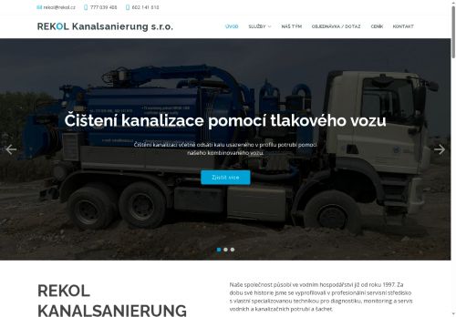 Zobrazit webové stránky REKOL Kanalsanierung, s.r.o.