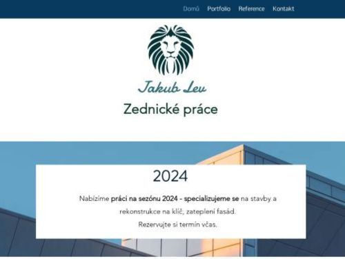 Zednické práce - Jakub Lev