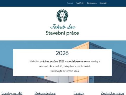 Zednické práce - Jakub Lev