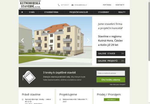 Kutnohorská stavební, s.r.o. nabízí práci na pozici Projektant/ka 21422, 31122 v obci Kutná Hora