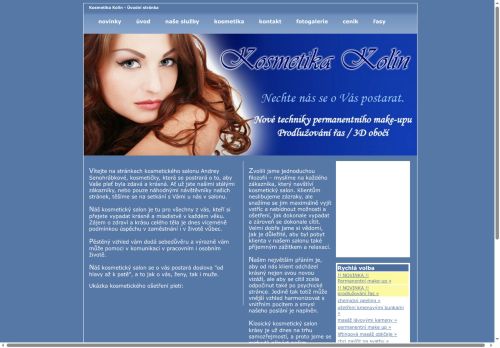 Zobrazit webové stránky Studio Glanc Kosmetika - Andrea Senohrábková