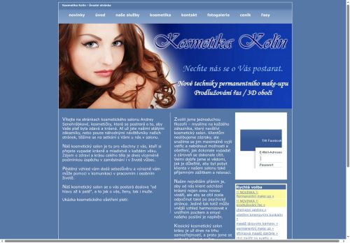 Zobrazit webové stránky Studio Glanc Kosmetika - Andrea Senohrábková