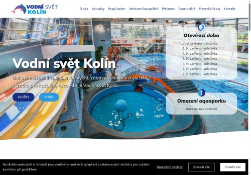 Zobrazit webové stránky Vodní svět Kolín