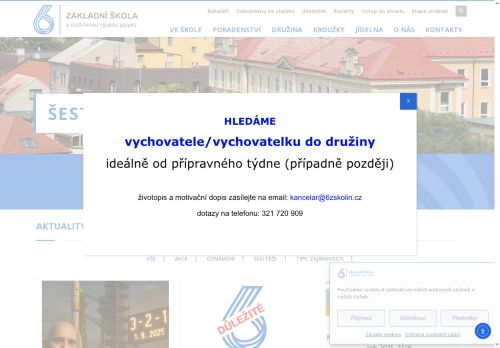 Zobrazit webové stránky Základní škola Kolín V., Ovčárecká
