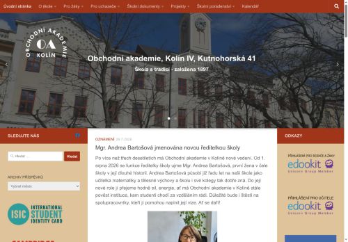 Zobrazit webové stránky Obchodní akademie Kolín