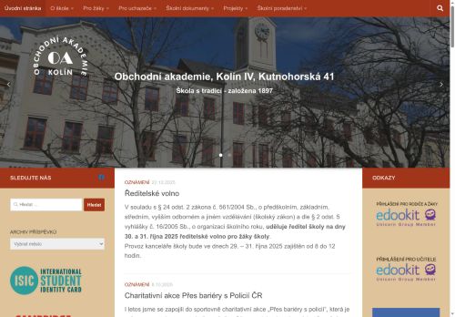 Zobrazit webové stránky Obchodní akademie Kolín