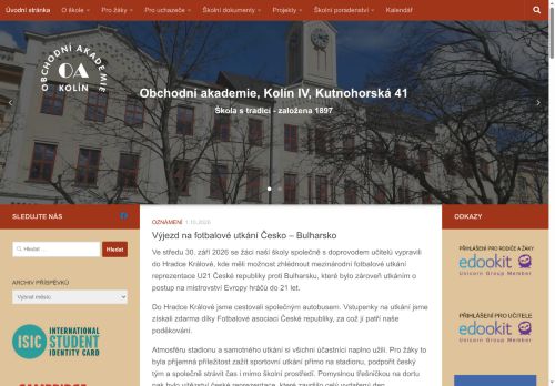 Zobrazit webové stránky Obchodní akademie Kolín