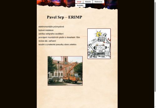 Zobrazit webové stránky Pavel Srp – ERIMP