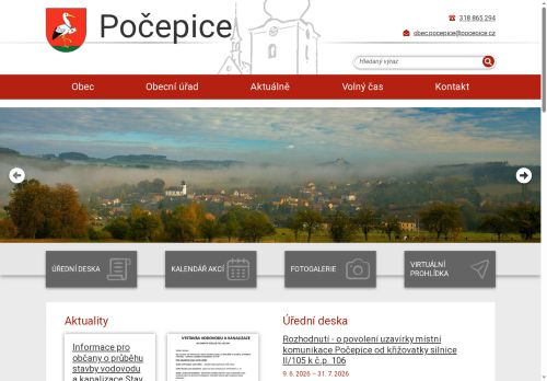 Zobrazit webové stránky Obecní úřad Počepice