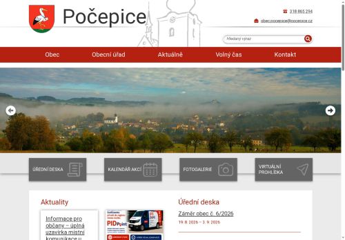 Zobrazit webové stránky Obecní úřad Počepice