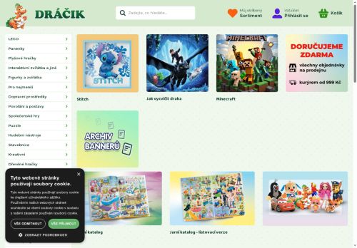 Zobrazit webové stránky Dráčik