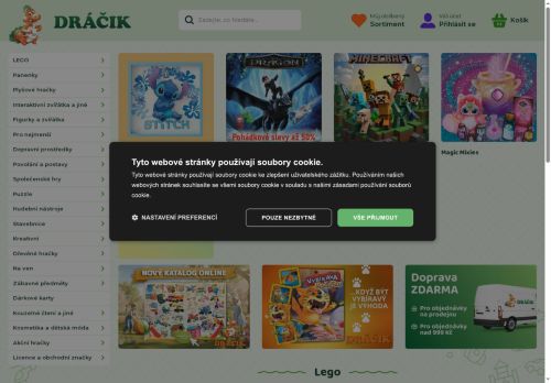 Zobrazit webové stránky Dráčik