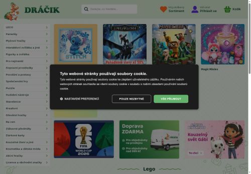 Zobrazit webové stránky Dráčik