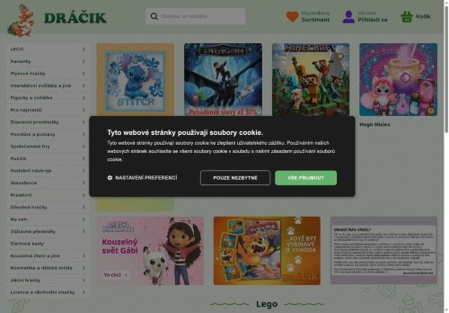 Zobrazit webové stránky Dráčik