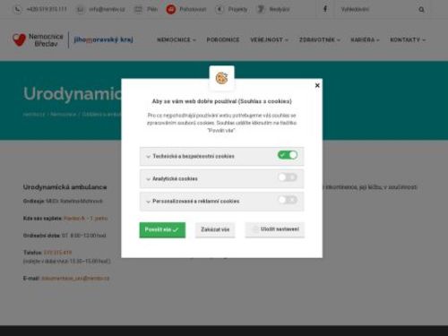Urodynamická ambulance Nemocnice Břeclav - MUDr. Kateřina Mainclová