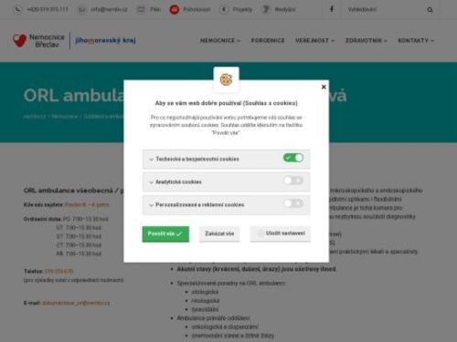 ORL ambulance Nemocnice Břeclav