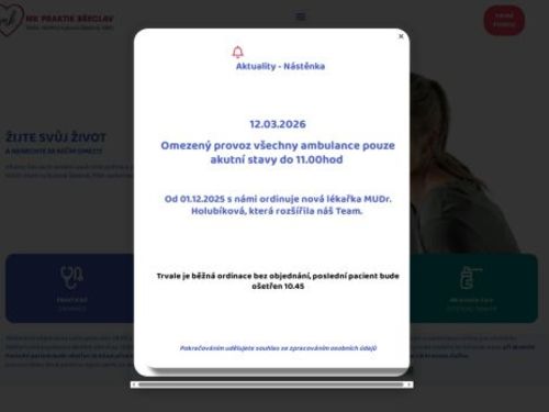 Praktický lékař pro dospělé MK PRAKTIK Břeclav - MUDr. Martina Kubová Šedová, MBA