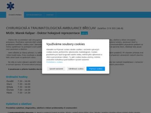 Chirurgická a traumatologická ambulance - MUDr. Marek Kašpar