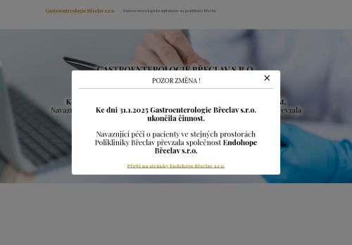 Zobrazit webové stránky Gastroenterologická ambulance - MUDr. Viliam Brada