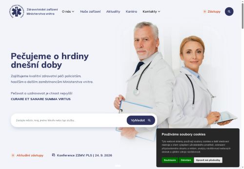 Webové stránky Zdravotnické zařízení Ministerstva vnitra, Plzeň