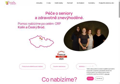 Webové stránky Spirála pomoci, o.p.s., Kolín