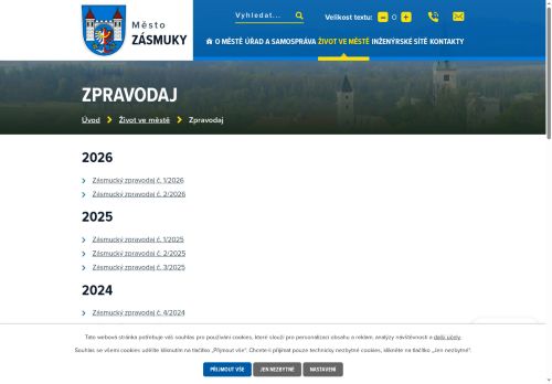 Zobrazit webové stránky Zásmucký zpravodaj