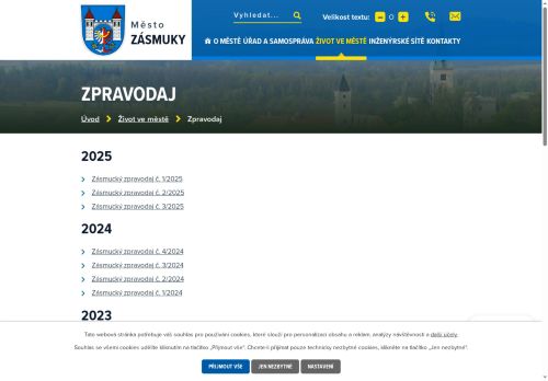 Zobrazit webové stránky Zásmucký zpravodaj