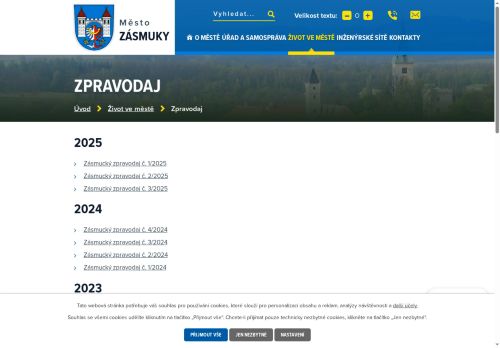 Zobrazit webové stránky Zásmucký zpravodaj