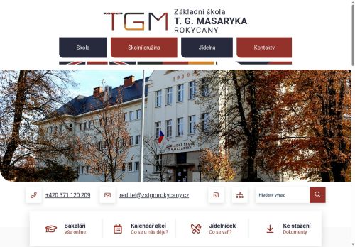 Zobrazit webové stránky Základní škola T. G. Masaryka Rokycany