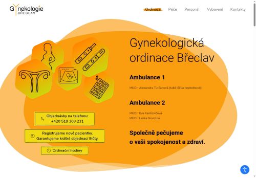 Zobrazit webové stránky Gynekologie Břeclav, s.r.o. - MUDr. Alexandra Turčanová