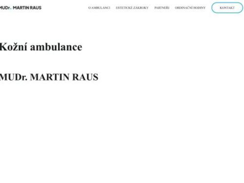 Kožní ambulance - MUDr. Martin Raus