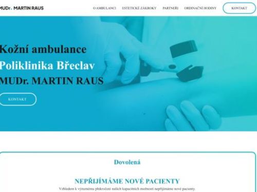 Kožní ambulance - MUDr. Martin Raus