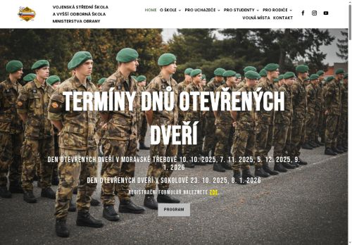 Webové stránky Ministerstvo obrany, Moravská Třebová