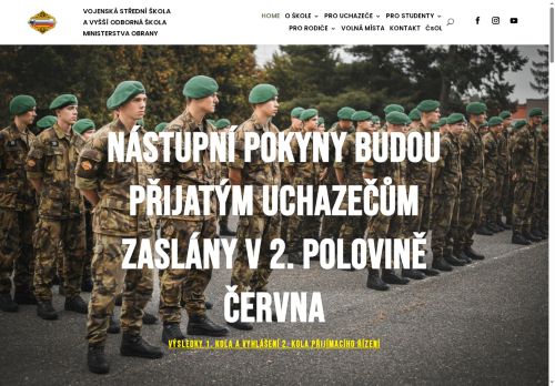 Webové stránky Ministerstvo obrany, Moravská Třebová