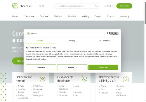 Zobrazit webové stránky Očkovací centrum Avenier - MUDr. Jana Laštovičková