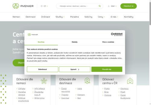 Zobrazit webové stránky Očkovací centrum Avenier - MUDr. Jana Laštovičková